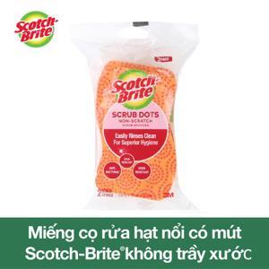 Set 2 miếng rửa chén chống trầy xước Scotch- Brite - sợi cước vàng