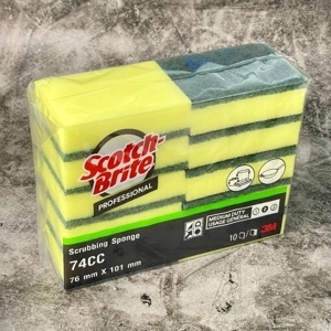 Set 2 miếng rửa chén chống trầy xước Scotch- Brite - sợi cước vàng