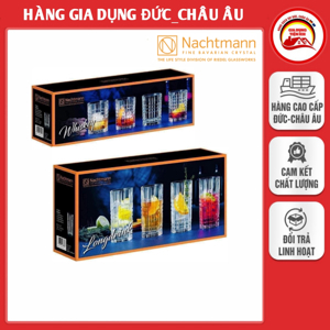 Set 4 cốc pha lê Nachtmann Square Longdrink Glass