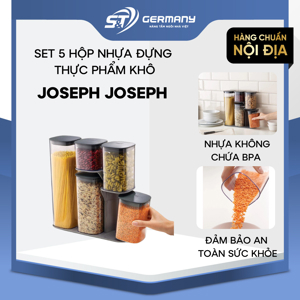 Set 5 hộp đựng đồ khô Joseph Joseph Podium 81071