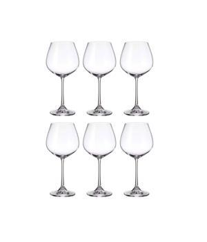 Set 6 ly vang Bohemia Columba 650 ml