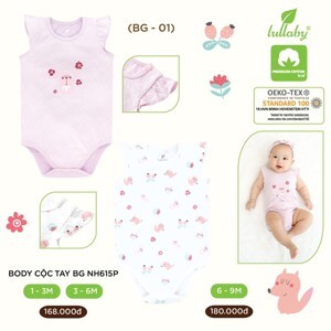 Set body cộc tay bé gái Lullaby