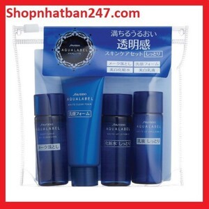 Set dưỡng da Shiseido Aqualabel White Up Mini 4 món