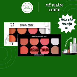 Set má hồng tạo khối Sivanna Colors Ultra Blush Palette 8 ô