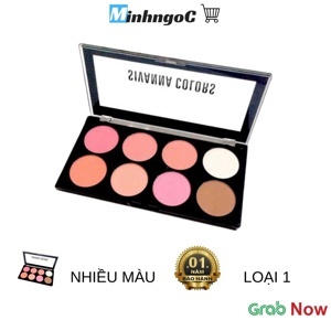 Set má hồng tạo khối Sivanna Colors Ultra Blush Palette 8 ô