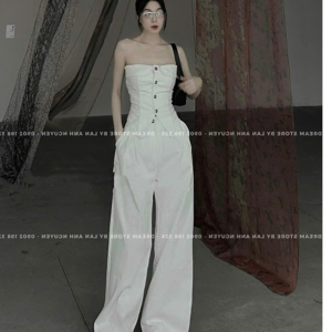 Set nguyên bộ áo cúp ngực quần dài sành điệu