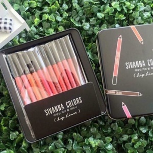 Set son bút chì Sivanna Color Lip Liner Set