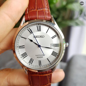 Đồng hồ nam dây da Seiko Quartz SGEG97P1