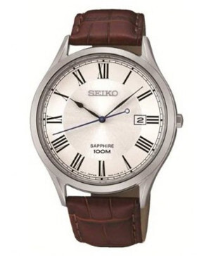 Đồng hồ nam dây da Seiko Quartz SGEG97P1