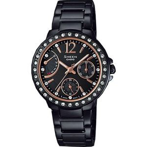 Đồng hồ nữ thép không gỉ Casio SHE-3805B-1AUDR