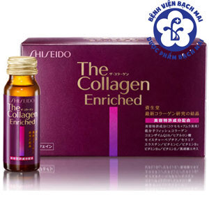 Nước uống tăng cường collagen Shiseido The Collagen Enriched - 50 mg , 10 lọ