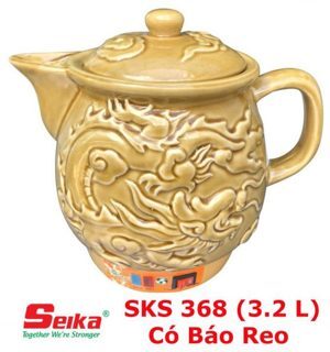 Siêu sắc thuốc Seika SKS368 (Có chuông báo) 3,2 lít