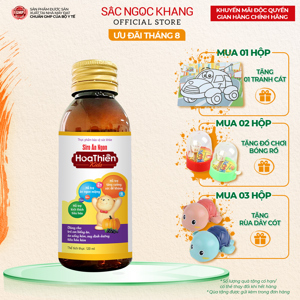 Siro Ăn Ngon Hoa Thiên chai 120ml– Hỗ trợ giúp trẻ ăn ngon, tăng cân đạt chuẩn