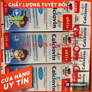 Siro bổ sung canxi DoppelHerz 200ml cho bé từ 3 tuổi