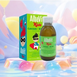 Siro bổ sung Canxi và Vitamin D3 Alba Thyment cKids Calcium + D3 150ml