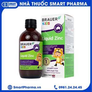 Siro bổ sung kẽm cho trẻ trên 1 tuổi Brauer Baby & Kids Liquid Zinc 200ml