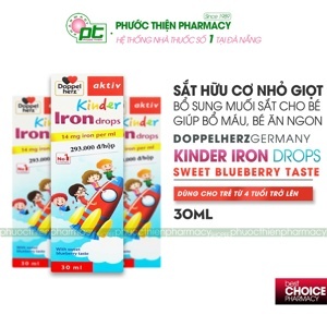 Siro bổ sung sắt Doppelherz Kinder Iron Drops 30ml