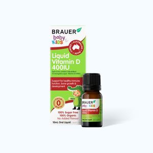 Siro bổ sung Vitamin D Brauer Baby and Kids Liquid Vitamin D 400IU 10ml