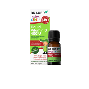 Siro bổ sung Vitamin D Brauer Baby and Kids Liquid Vitamin D 400IU 10ml
