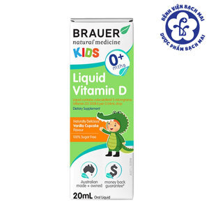 Siro bổ sung vitamin tổng hợp cho bé từ 1-3 tuổi Brauer Liquid Multivitamin