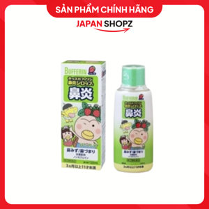 Siro Bufferin màu xanh lá trị sổ mũi 120ml cho trẻ từ 3 tháng