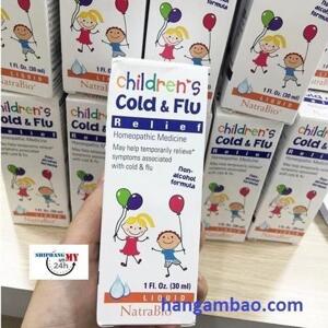 Siro cảm cúm Children Cold & Flu Relief Natrabio 30ml