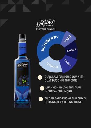 Siro Davinci Blueberry (Việt quất) 750ml