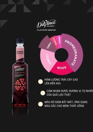 Siro Davinci Grenadine Pomegranate (Lựu) 750ml