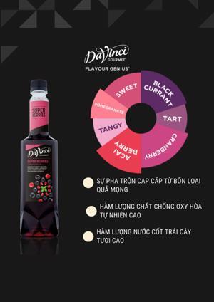 Siro Davinci hương vị Dâu Rừng hỗn hợp (Super Berries) 750 ml