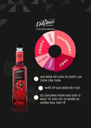 Siro Davinci Raspberry Rhapsody (Phúc Bồn Tử) 750ml