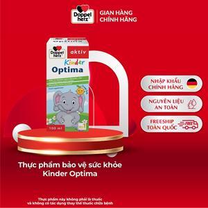 Siro Doppelherz Kinder Optima Vitamin tổng hợp cho trẻ biếng ăn, kém hấp thu