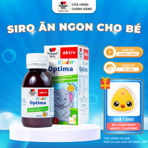 Siro Doppelherz Kinder Optima Vitamin tổng hợp cho trẻ biếng ăn, kém hấp thu