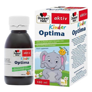 Siro Doppelherz Kinder Optima Vitamin tổng hợp cho trẻ biếng ăn, kém hấp thu