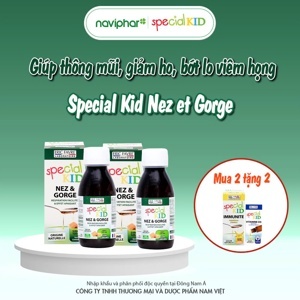 Siro Giảm Ho Cho Trẻ Special Kid Nez & Gorge Eric Favre 125Ml