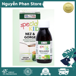 Siro Giảm Ho Cho Trẻ Special Kid Nez & Gorge Eric Favre 125Ml