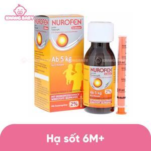 Siro hạ sốt kháng viêm Đức Nurofen 2%