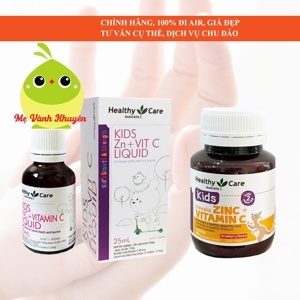 Siro Healthy Care Kids Zinc + vitamin C Liquid 25ml cho bé