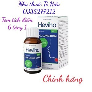 Siro Ho Heviho 100Ml Giúp Giảm Ho, Long Đờm