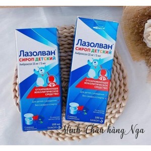 Siro ho và tan đờm Lazolvan 100ml Nga