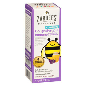 Siro trị ho Zarbee’s Naturals Children's Cough Syrup - 118 ml