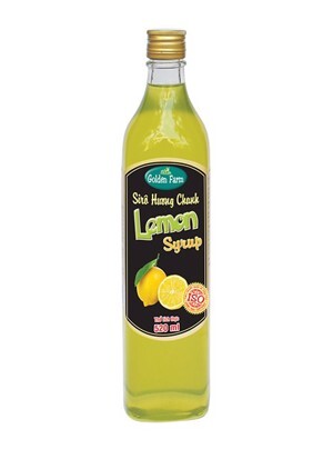 Sirô hương chanh Golden Farm 520ml