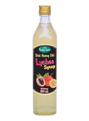 Sirô hương Vải Golden Farm 520ml