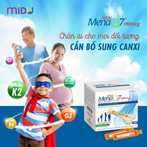 Siro Midu MenaQ7 hỗ trợ bổ sung Vitamin K2, D3 cho trẻ