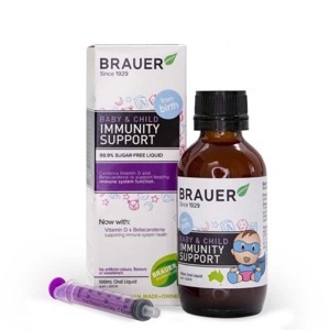 Siro tăng cường sức đề kháng cho bé Brauer Baby & Child Immunity Support