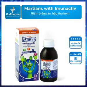 Siro tăng cường sức đề kháng cho bé Martians with Imunactiv Syrup- 150ml