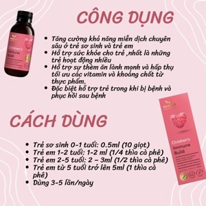 Siro tăng đề kháng Children's Immune Build Harker - 150ml