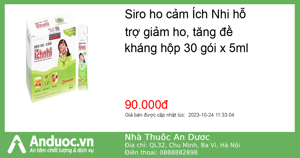 Siro tăng đề kháng Ích Nhi Nam Dược