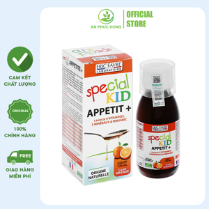 Siro tăng đề kháng Special Kid Appetit+ eric favre vị cam 125ml