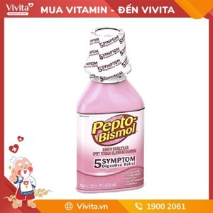 Siro trị đau bao tử và tiêu chảy Pepto Bismol 473ml