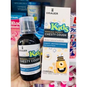 Siro trị ho Brauer Kids Chesty Cough 100ml cho bé 2-12 tuổi